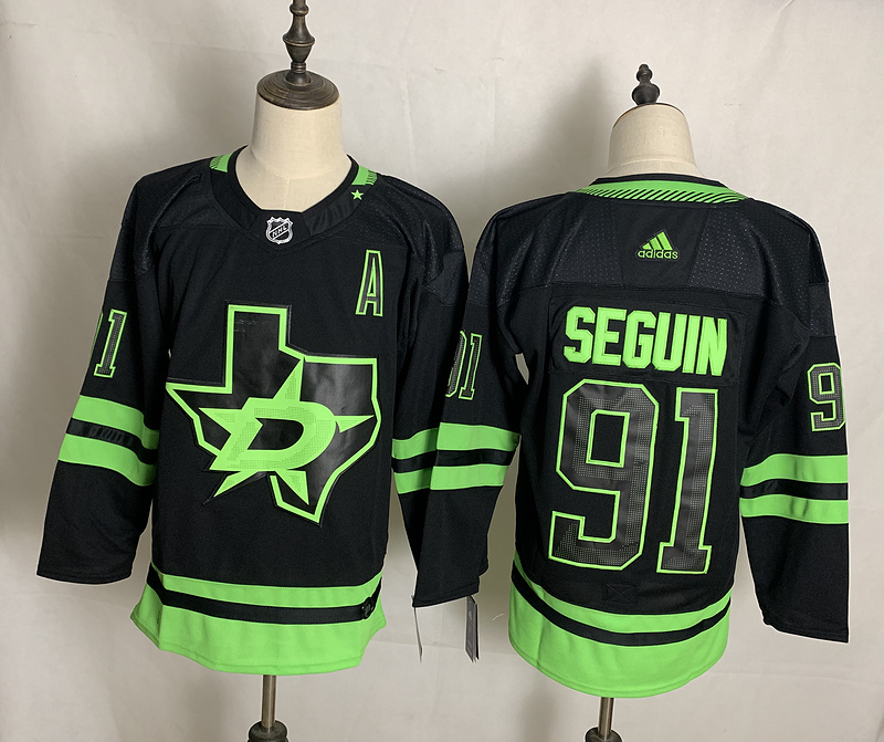 Men's Dallas Stars Tyler Seguin #91 Black Alternate Primegreen Authentic Pro Jersey